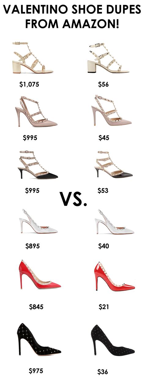 fake valentino shoes amazon|valentino heels dupe.